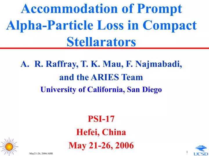 accommodation of prompt alpha particle loss in compact stellarators