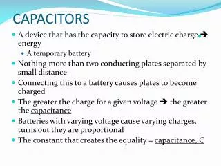 CAPACITORS