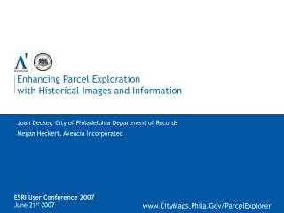 Enhancing Parcel Exploration with Historical Images and Information