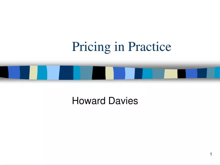 pricing in practice