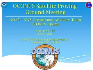 OCONUS Satellite Proving Ground Meeting