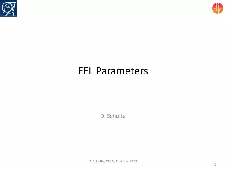 fel parameters