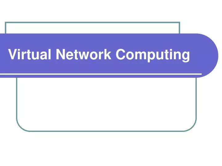 virtual network computing
