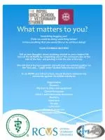 What matters to you? - slide 1