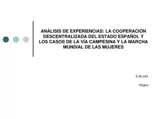 5 de julio hegoa