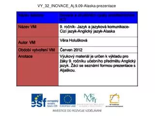 VY_32_INOVACE_Aj.9.09-Alaska-prezentace