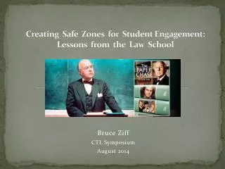 Creating Safe Zones for Student Engagement: Lessons from the Law School