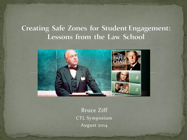 creating safe zones for student engagement lessons from the law school