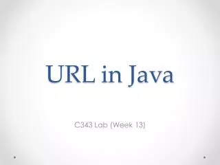 URL in Java
