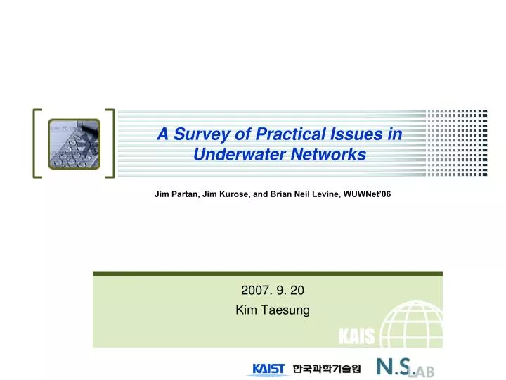a survey of practical issues in underwater networks