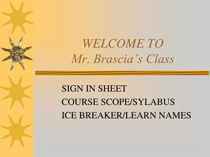 welcome to mr brascia s class