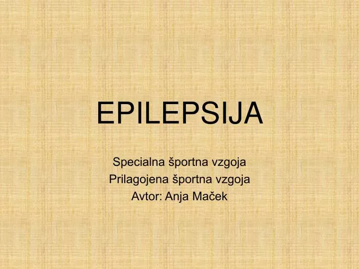 epilepsija