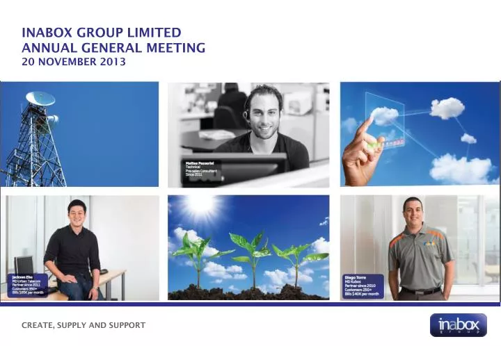 inabox group limited annual general meeting 20 november 2013