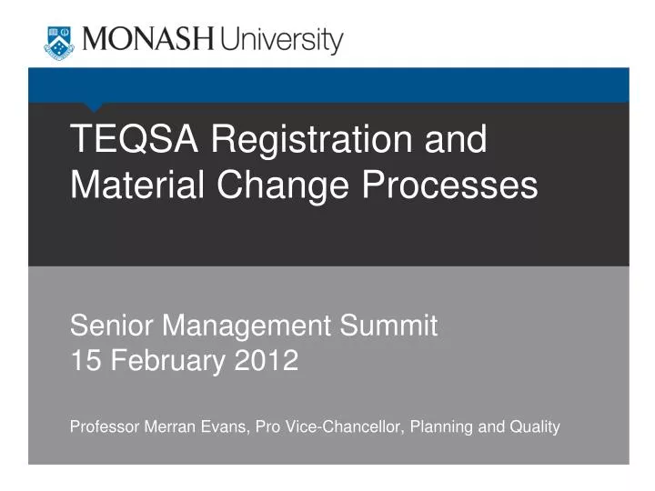 teqsa registration and material change processes