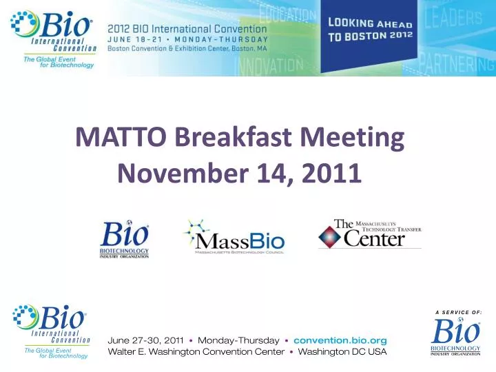 matto breakfast meeting november 14 2011