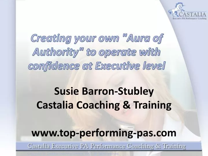 creating your own aura of authority to operate with confidence at executive level