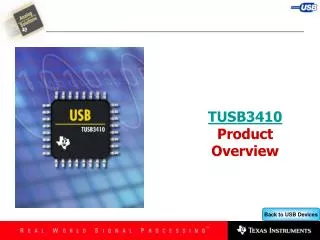 TUSB3410 Product Overview