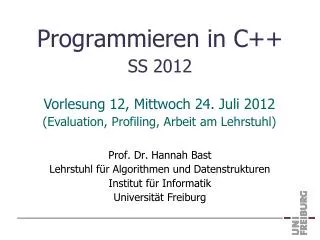 programmieren in c ss 2012