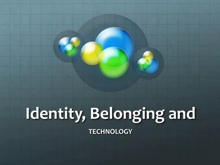 identity belonging and