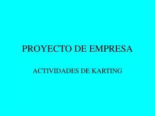 proyecto de empresa