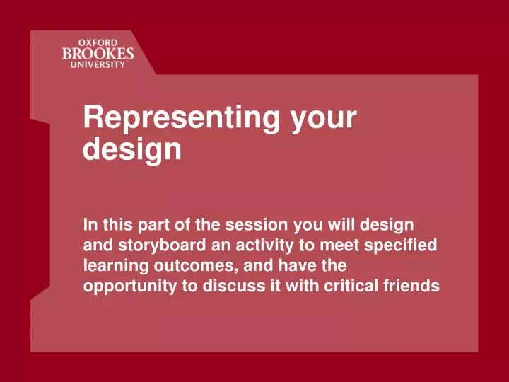 representing your design
