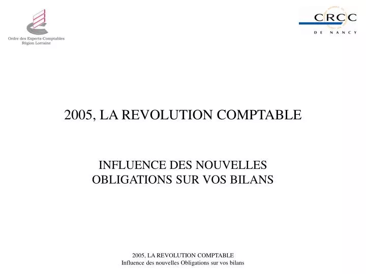 2005 la revolution comptable
