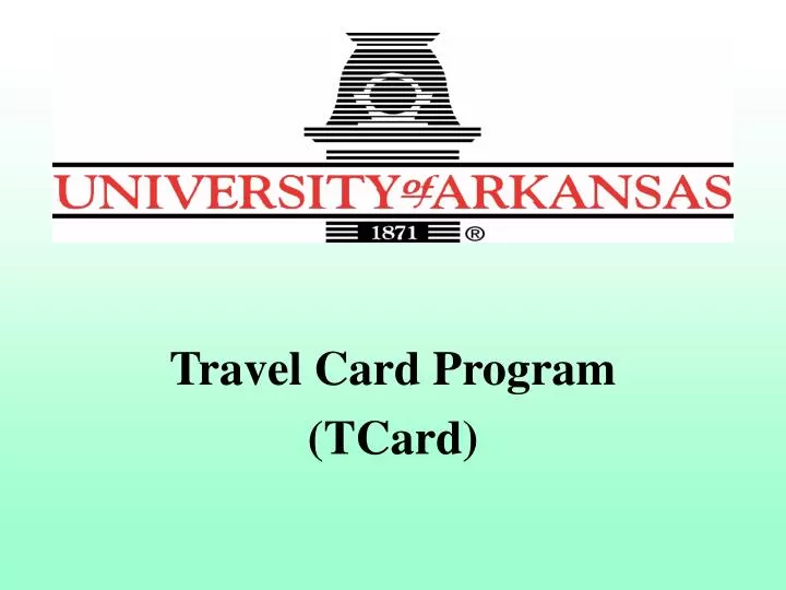 travel card program tcard