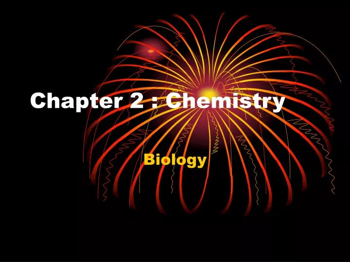 chapter 2 chemistry