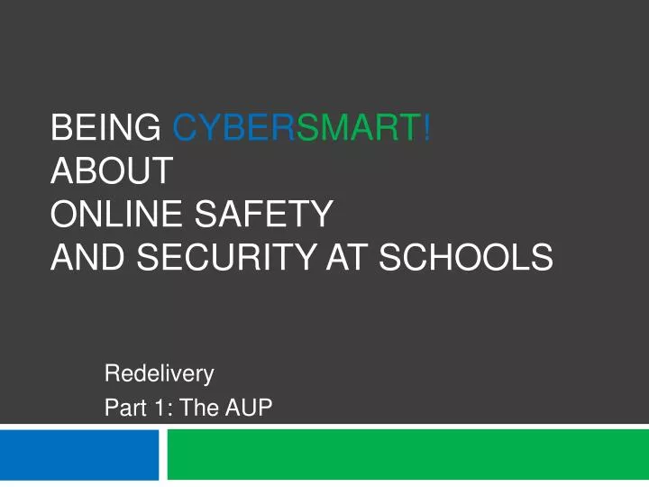 being cyber smart about online safety and security at schools