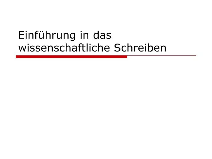 einf hrung in das wissenschaftliche schreiben