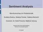 Sentiment Analysis - slide 1