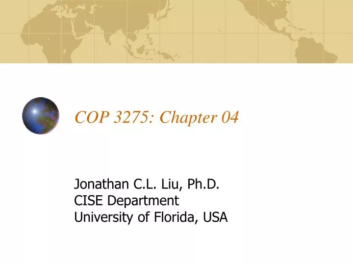 cop 3275 chapter 04
