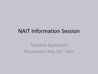 NAIT Information Session