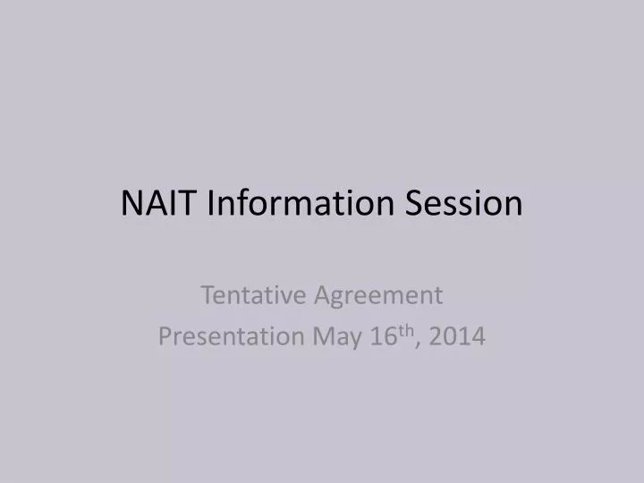 nait information session