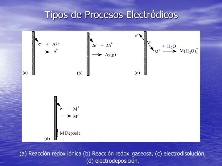tipos de procesos electr dicos