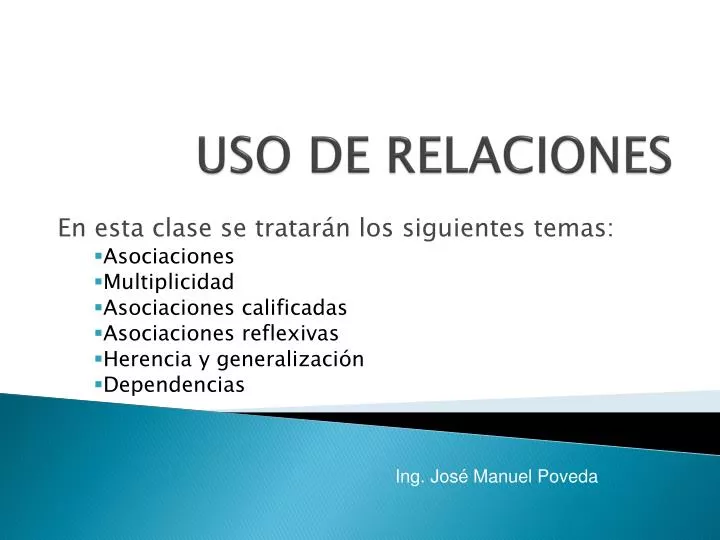 uso de relaciones