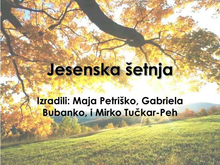 jesenska etnja