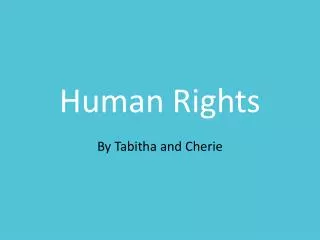 human rights
