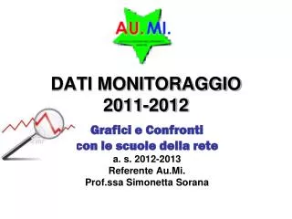 dati monitoraggio 2011 2012