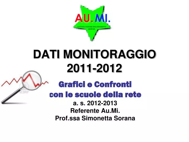 dati monitoraggio 2011 2012