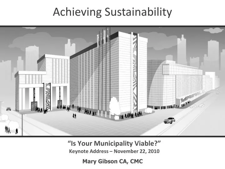 is your municipality viable keynote address november 22 2010