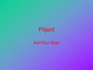 piljard