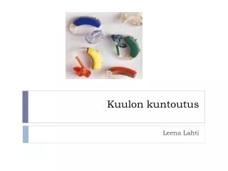 kuulon kuntoutus