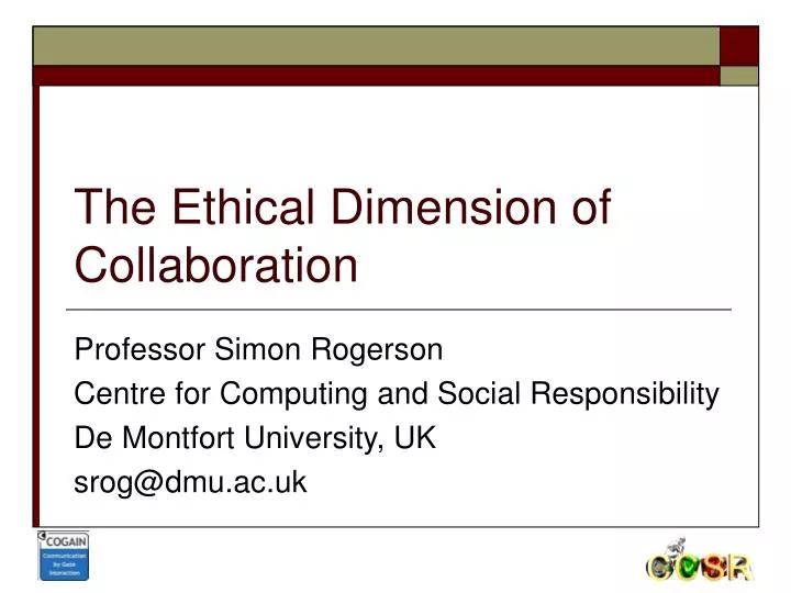 the ethical dimension of collaboration