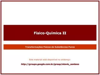 transforma es f sicas de subst ncias puras