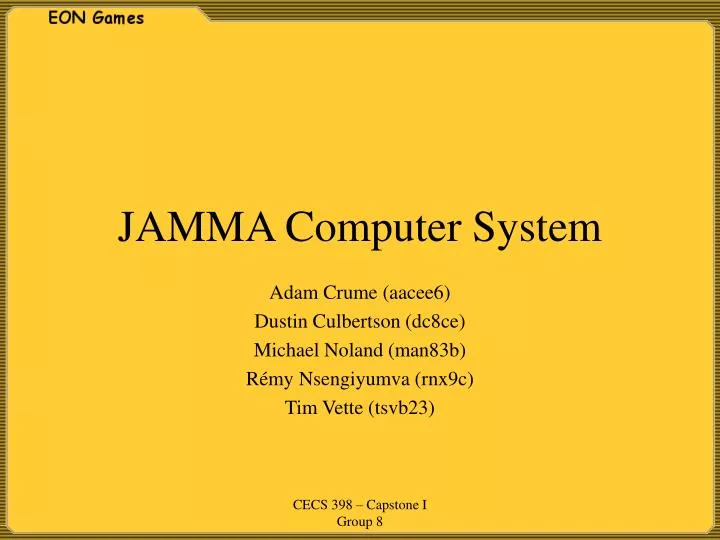 jamma computer system
