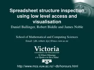 Spreadsheet structure inspection using low level access and visualisation