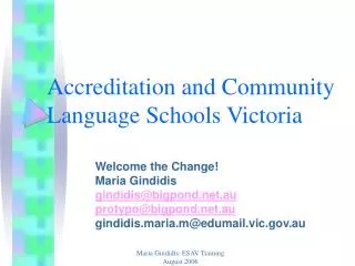 Accreditation and Community Language Schools Victoria