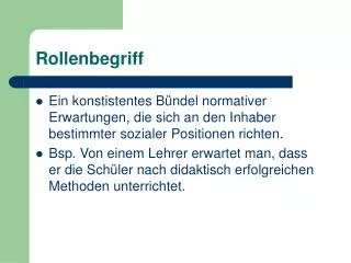rollenbegriff