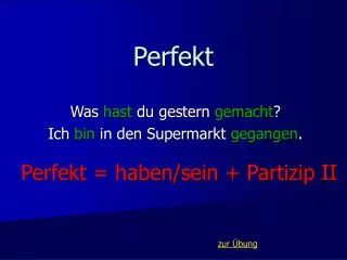 perfekt